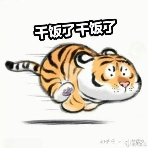 小老虎吃瓜表情,萌态十足表情包来袭